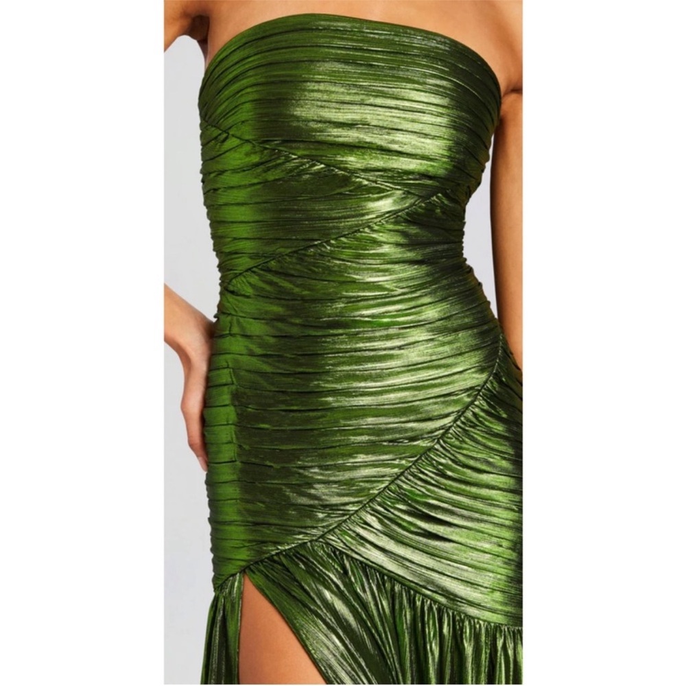 Retrofete Green Strapless Maxi Dress - Picture 3 of 6